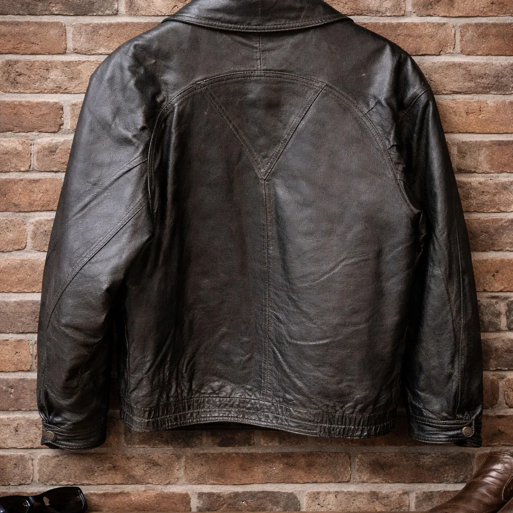 Wilsons Leather Black Jacket with Thinsulate Lining - Picture 2 of 4